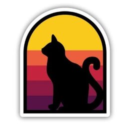 Stickers NW CAT SILHOUETTE  STICKER