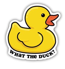 Stickers NW WHAT THE DUCK RUBBER DUCK | STICKER
