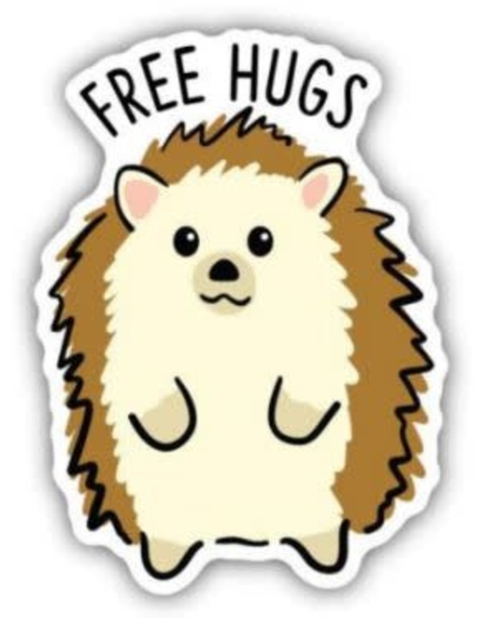 Stickers NW FREE HUGS HEDGEHOG SKETCH | STICKER