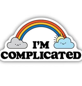 Stickers NW I'M COMPLICATED RAINBOW & CLOUDS  STICKER