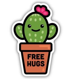 Stickers NW FREE HUGS CACTUS  STICKER