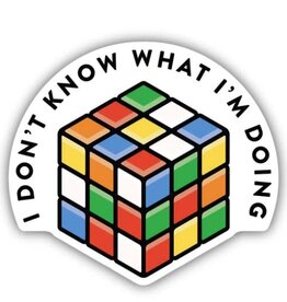 Stickers NW I DON'T KNOW WHAT I'M DOING RUBIKS CUBE | STICKER