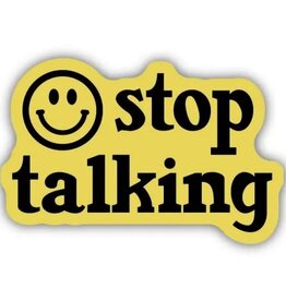 Stickers NW STOP TALKING SMILEY FACE | STICKER