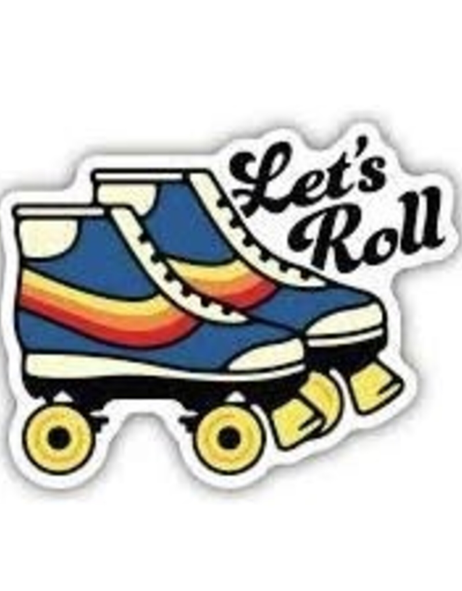 Stickers NW LET'S ROLL SKATES  STICKER