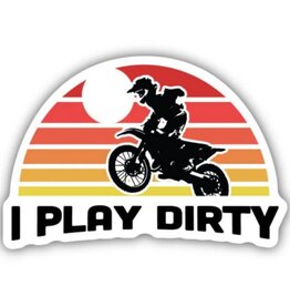 Stickers NW I PLAY DIRTY DIRT BIKER ARCH | STICKER