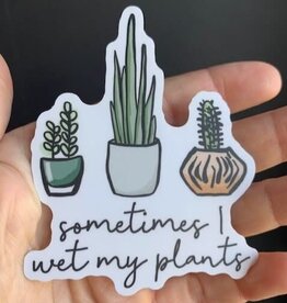 Stickers NW SOMETIMES I WET MY PLANTS  | PLANT KINDNESS POTS | STICKER