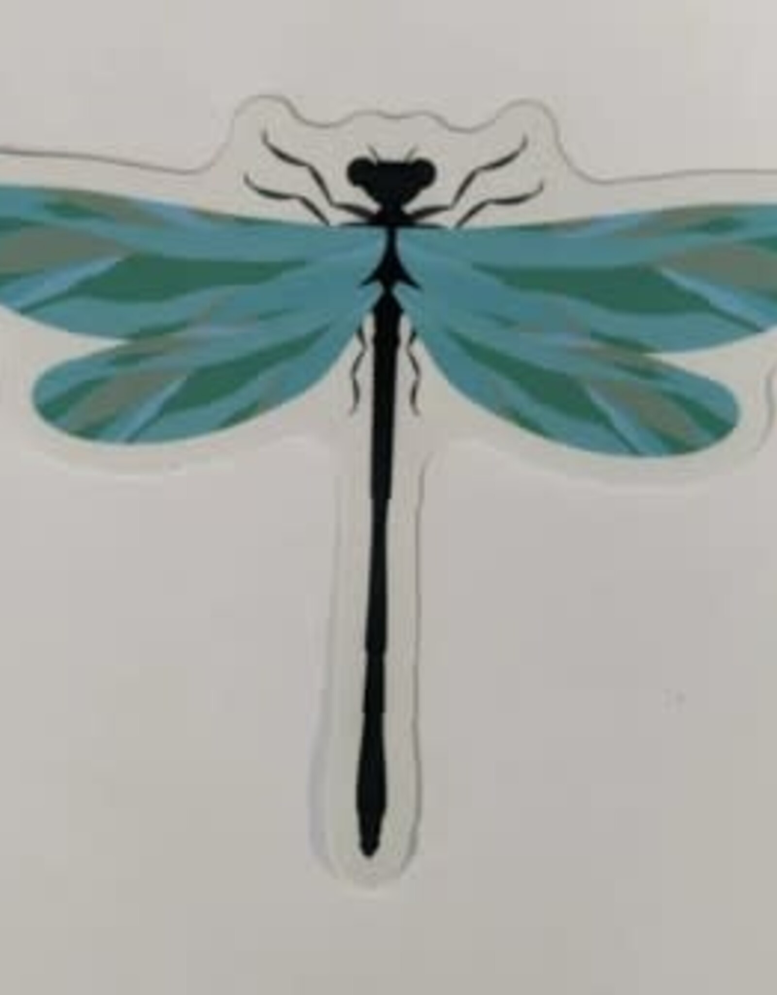 Stickers NW TEAL DRAGONFLY  STICKER