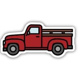 Stickers NW OLD PICKUP  LARGE PRINTED STICKER