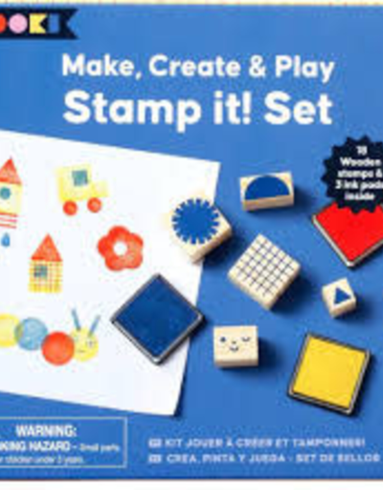 Kikkerland MAKE, CREATE & PLAY STAMP IT! SET