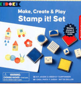 Kikkerland MAKE, CREATE & PLAY STAMP IT! SET