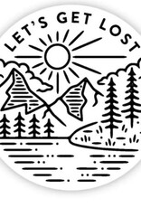 Stickers NW LET'S GET LOST  LARGE PRINTED STICKER