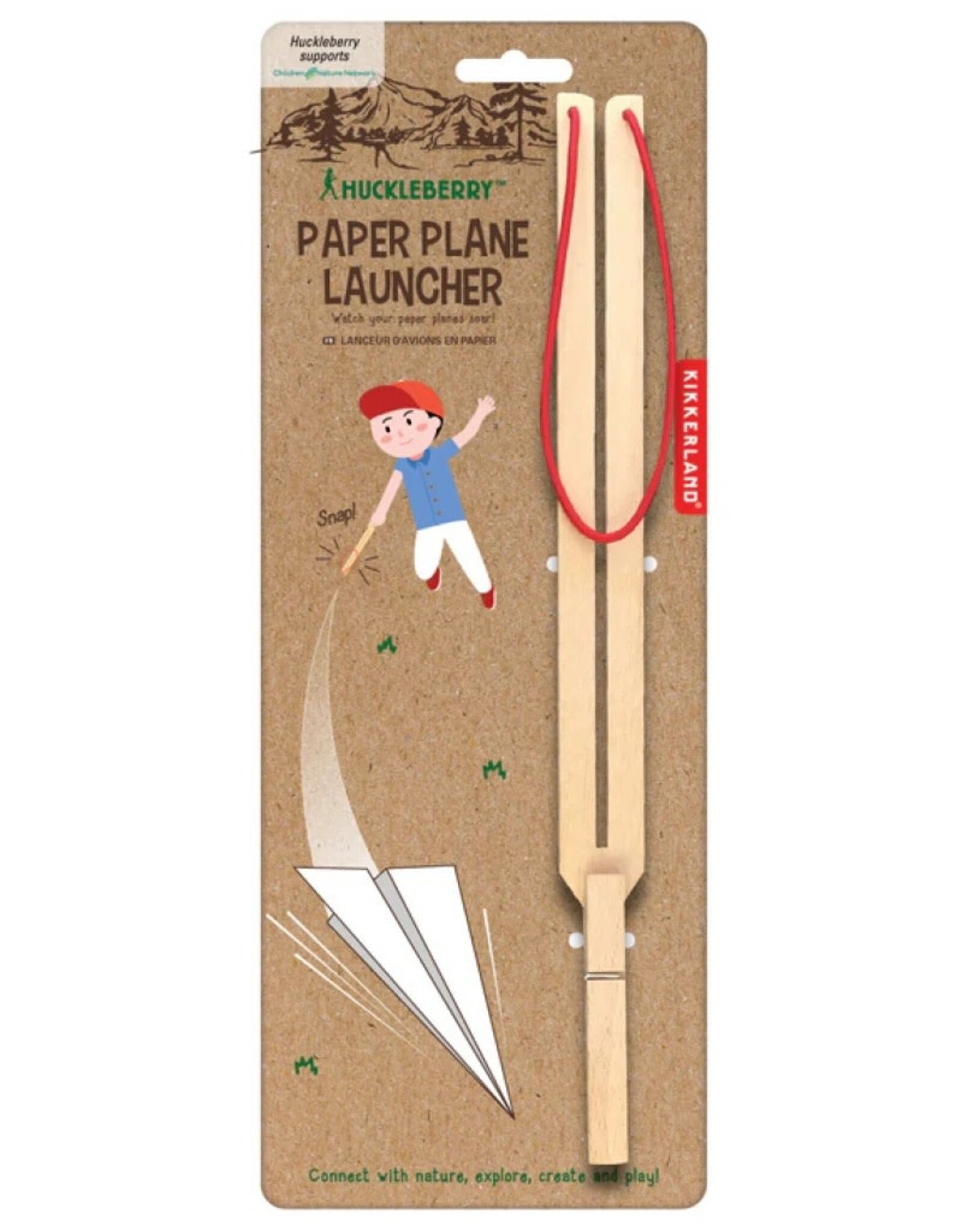 Kikkerland Huckleberry Paper Plane Launcher