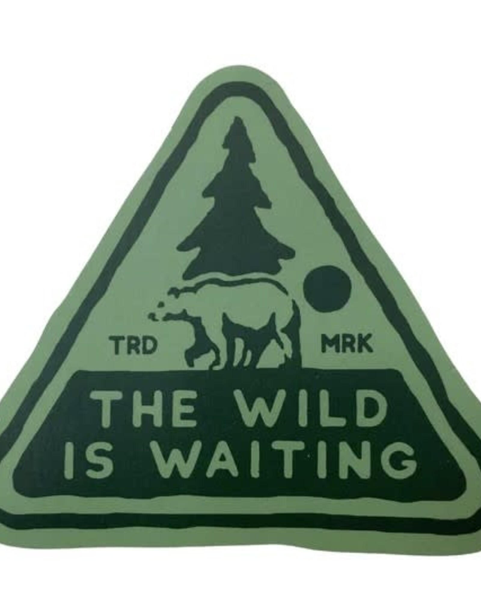 Stickers NW BEAR TRIANGLE THE WILD IS WAITING STICKER