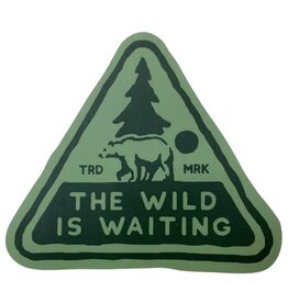 Stickers NW BEAR TRIANGLE THE WILD IS WAITING STICKER