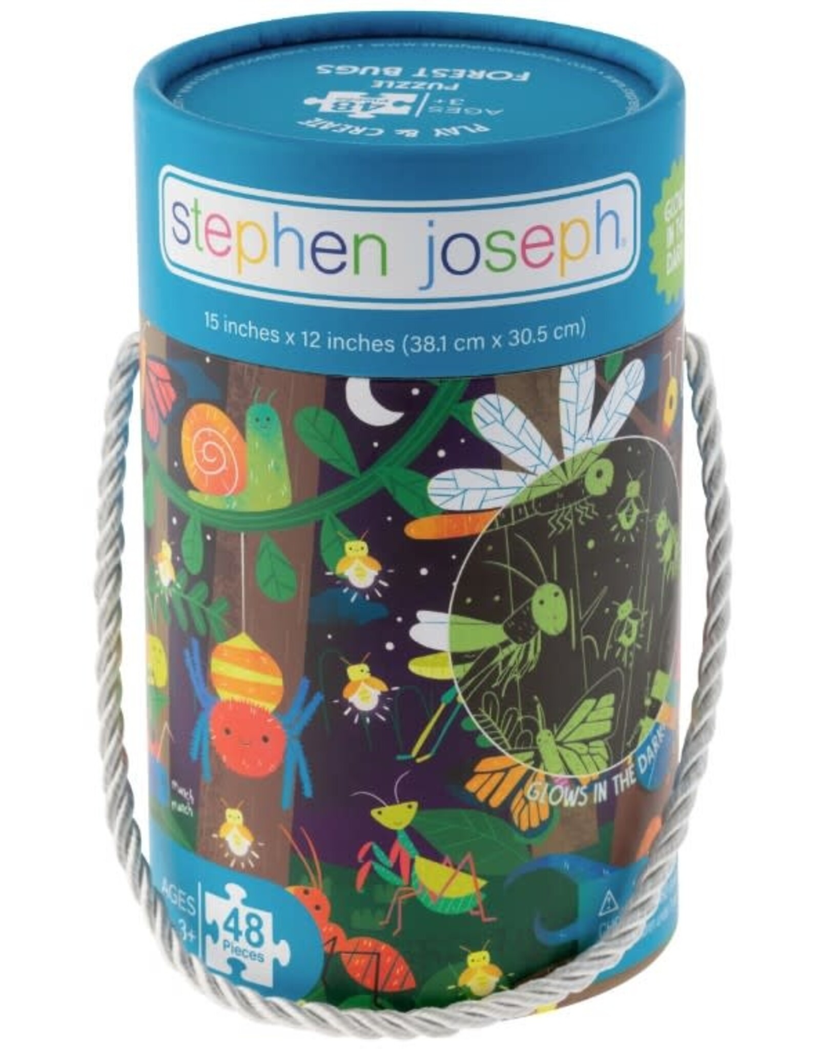 Stephen Joseph Glow in the Dark Puzzle - Forest Bugs