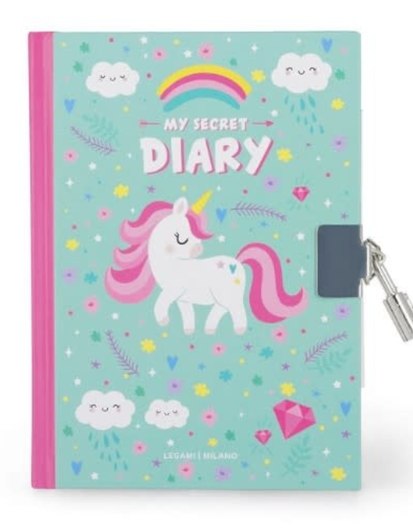 Legami LEGAMI SECRET DIARY WITH PADLOCK - Unicorn