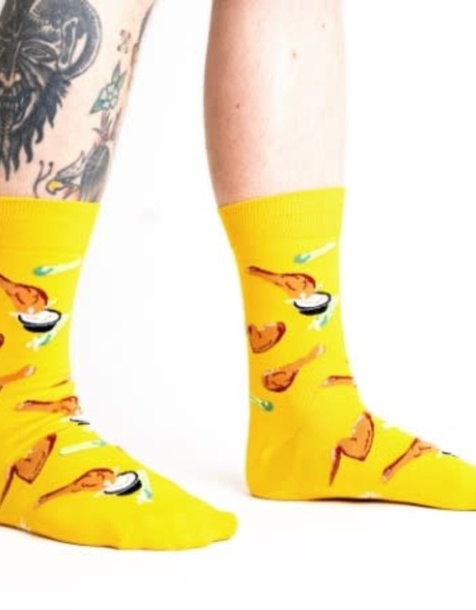 Sock It To Me MEN'S CREW - SPREAD YOUR WINGS AND FRY