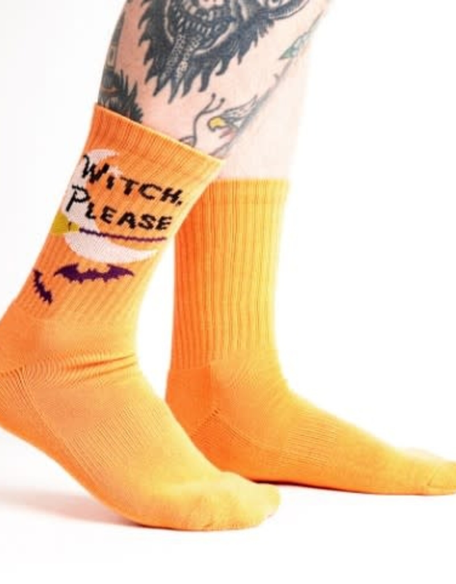 Sock It To Me ATHLETIC RIBBED CREW - WITCH, PLEASE