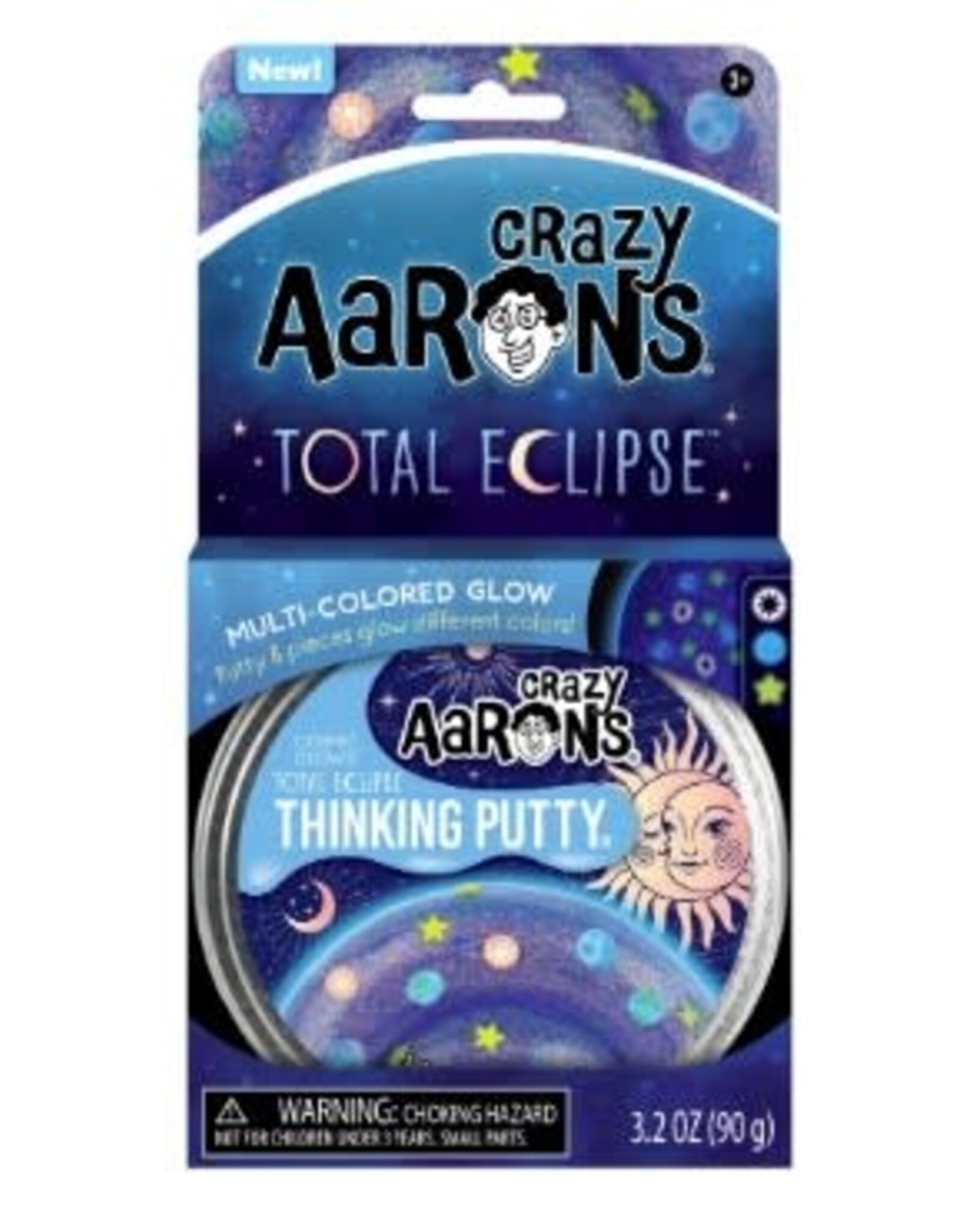 Crazy Aaron's Thinking Putty Crazy Aaron's 4" Tin  - Total Eclipse