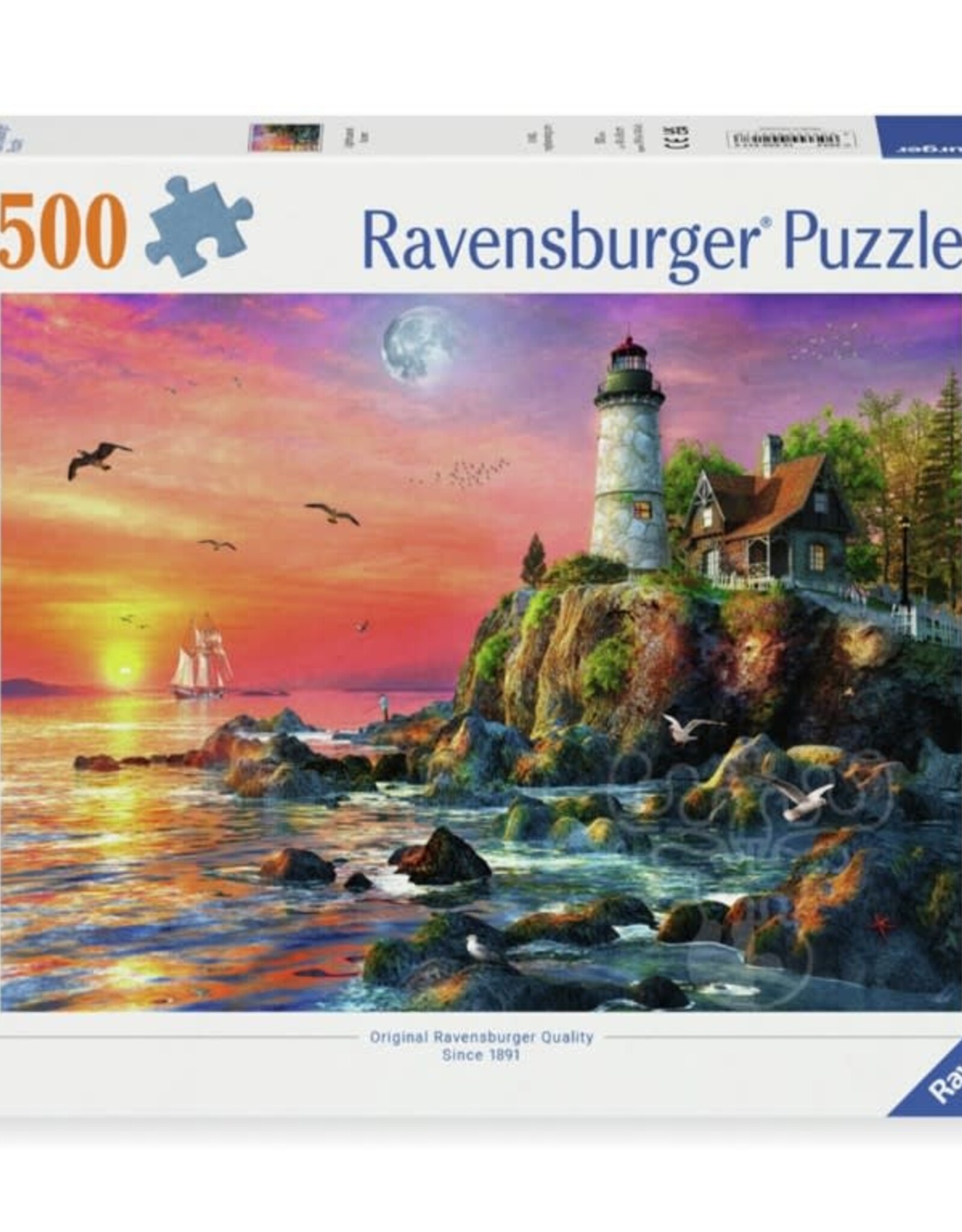 Ravensburger Lighthouse at Sunset 500pc RAV12000217