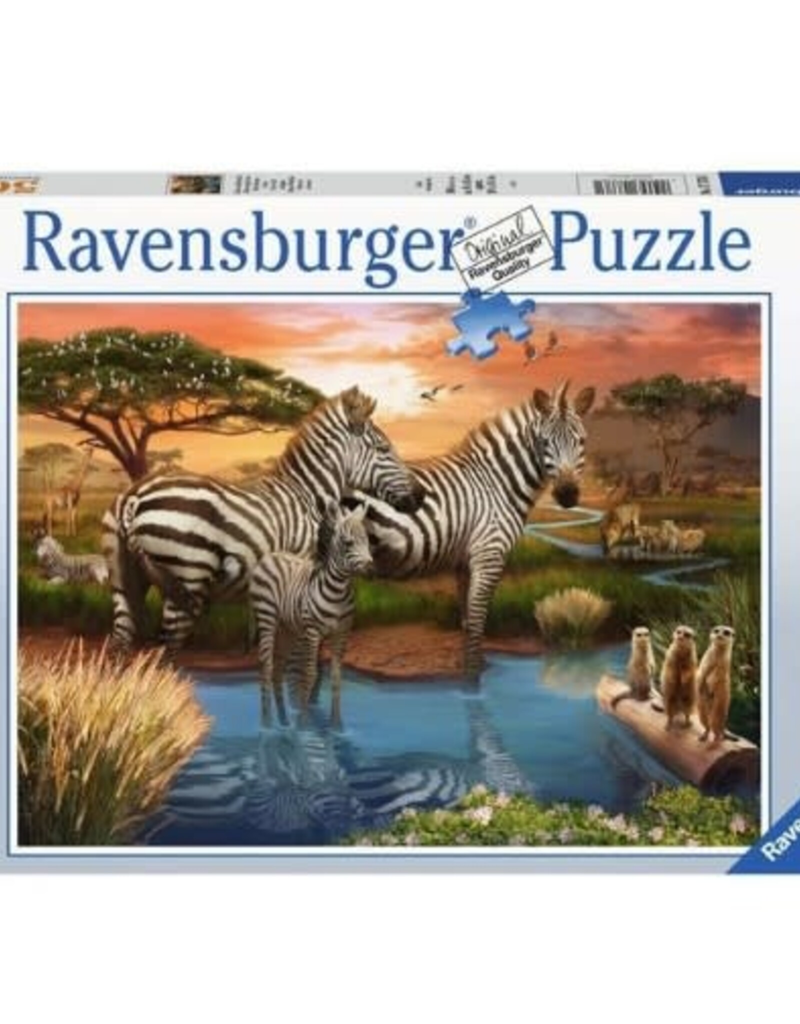 Ravensburger Zebras at the Waterhole 500pc RAV12000365