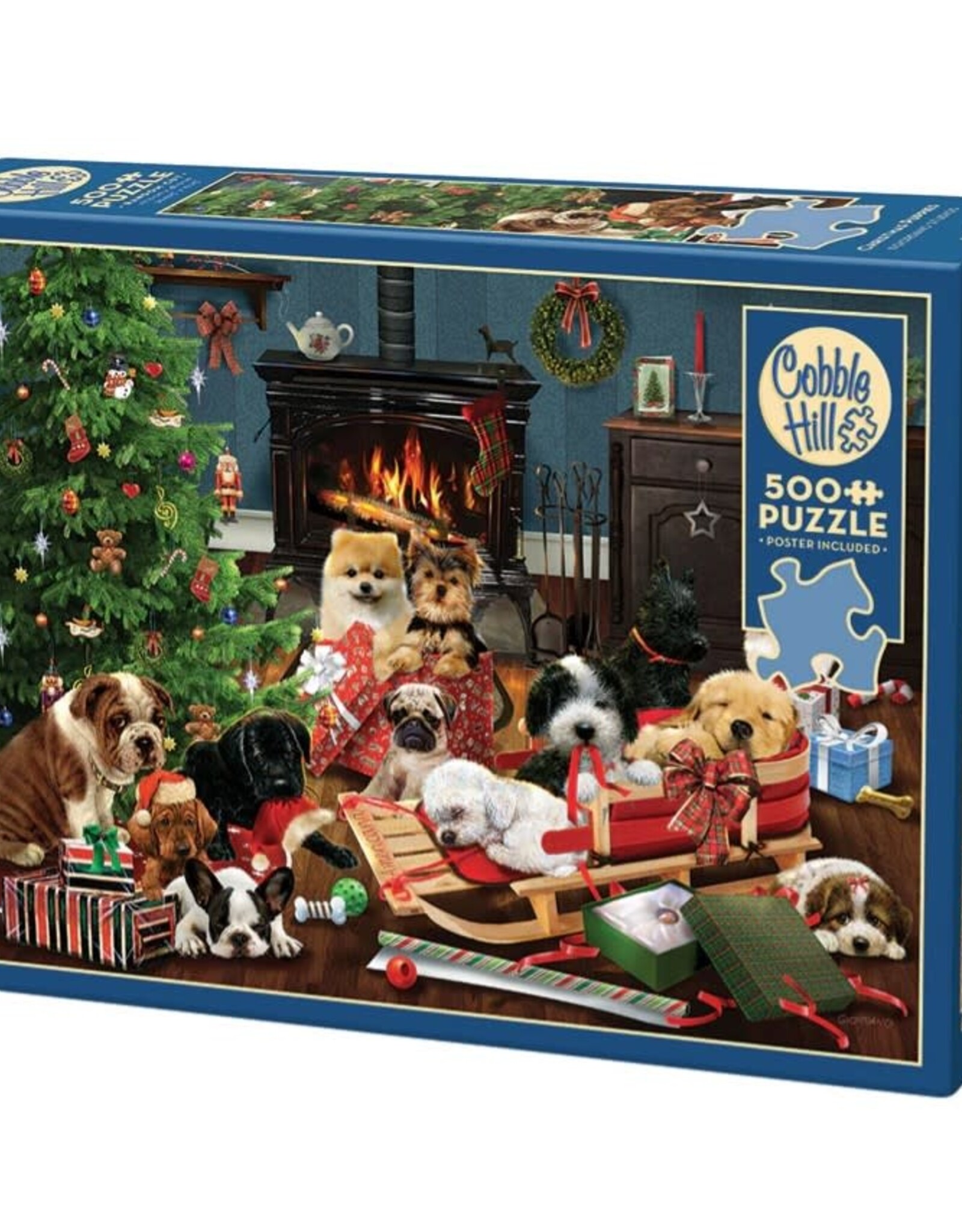 Cobble Hill Christmas Puppies 500pc CH45091