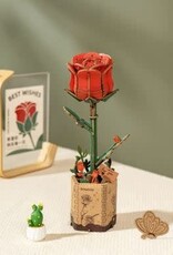 Robotime Wooden Bloom Craft - Red Rose