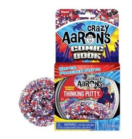 Crazy Aaron's Thinking Putty 4" Tin - Trendsetters - Comic Book Thinking Putty