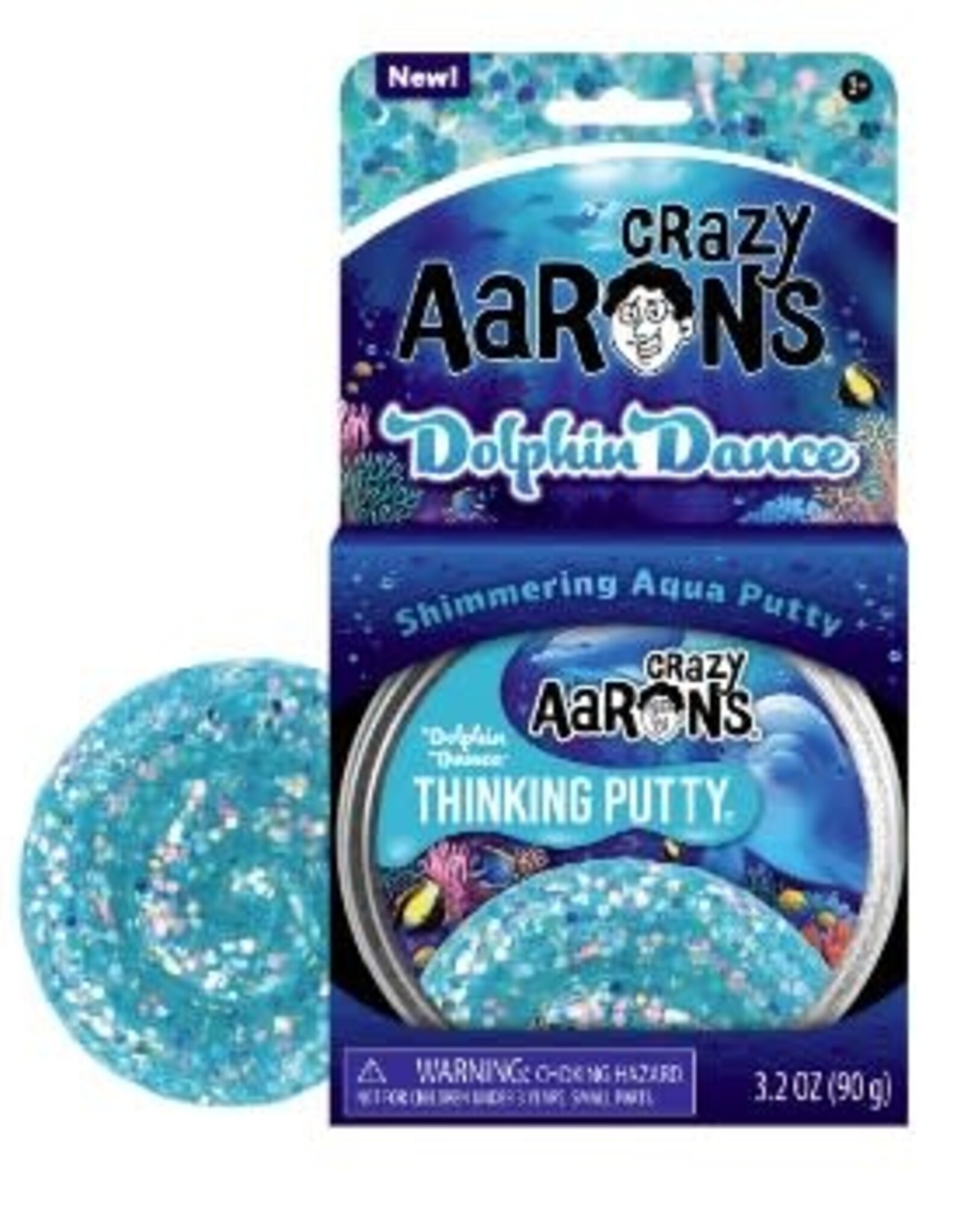 Crazy Aaron's Thinking Putty 4" THINKING PUTTY - DOLPHIN DANCE