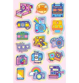 OOLY STICKIVILLE STICKERS - CUTE CAMERAS - STANDARD (1 SHEET)(METALLIC FOIL)