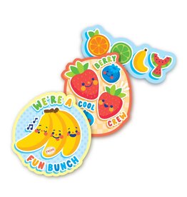 OOLY STICKIVILLE STICKERS - FRUIT FRIENDS - VINYL (4 DIE-CUT)(VINYL)