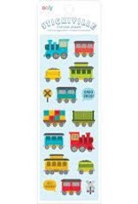 OOLY STICIKIVILLE STICKERS - ALL ABOARD! - SKINNY (2 SHEETS)(PAPER)