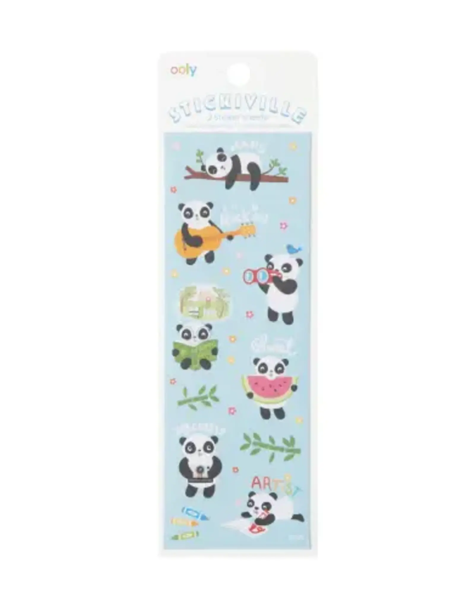 OOLY STICKIVILLE SKINNY - PLAYFUL PANDAS (MATTE PAPER)