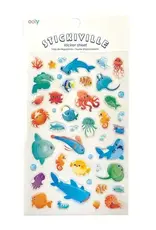 OOLY Stickiville - Standard Stickers - Blue Ocean (1 Sheet)