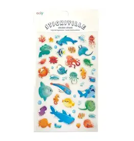 OOLY Stickiville - Standard Stickers - Blue Ocean (1 Sheet)