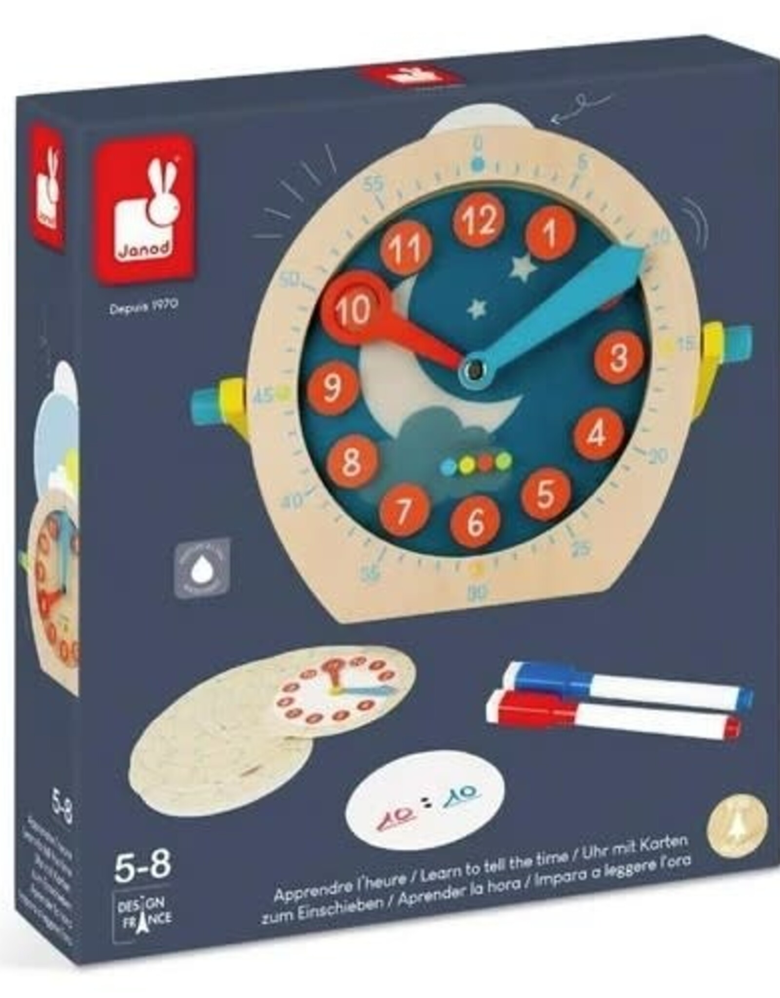 Janod ESSENTIEL- LEARN TO TELL THE TIME