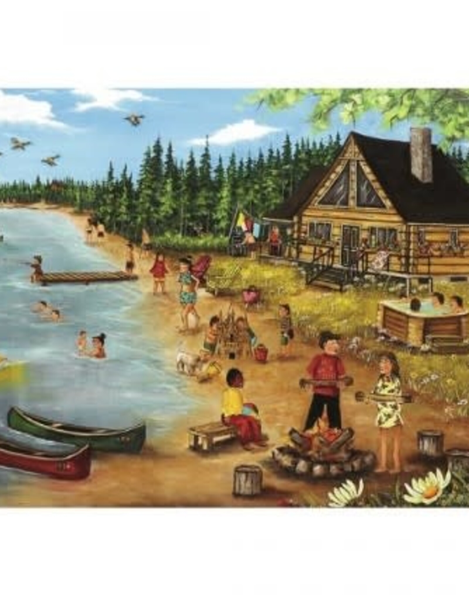 Pierre Belvedere GENEST - SUMMER AT THE LOG CABIN 1000pc