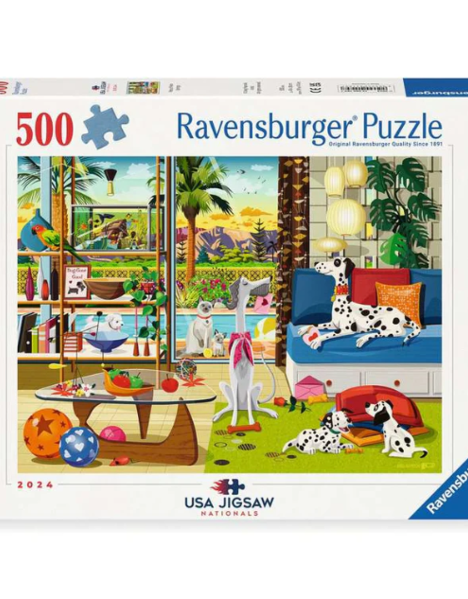 Ravensburger Pets of Palm Springs  500pc (USA)RAV12001189