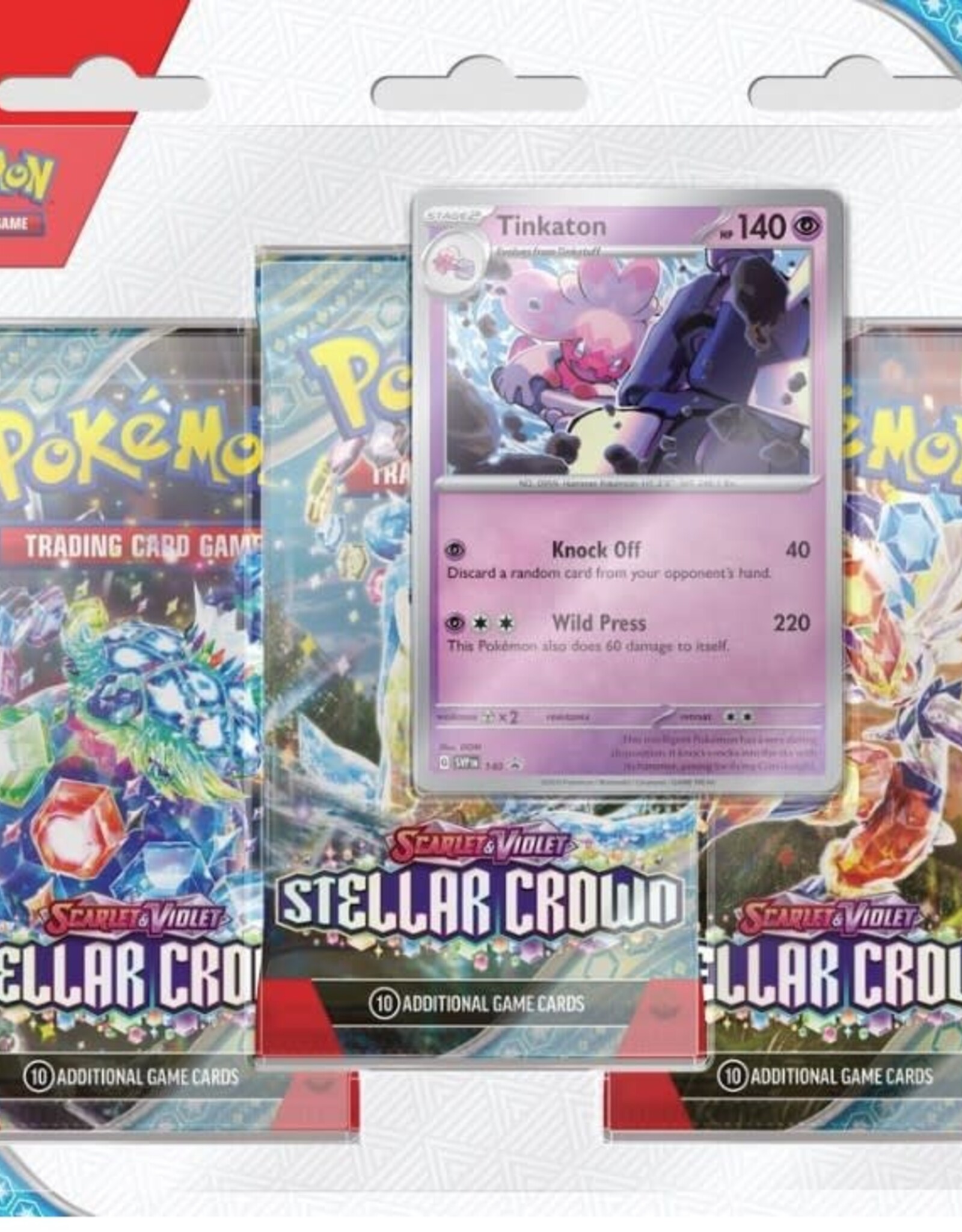 Pokemon Pokemon SV7 Stellar Crown 3PK Blister Asst.