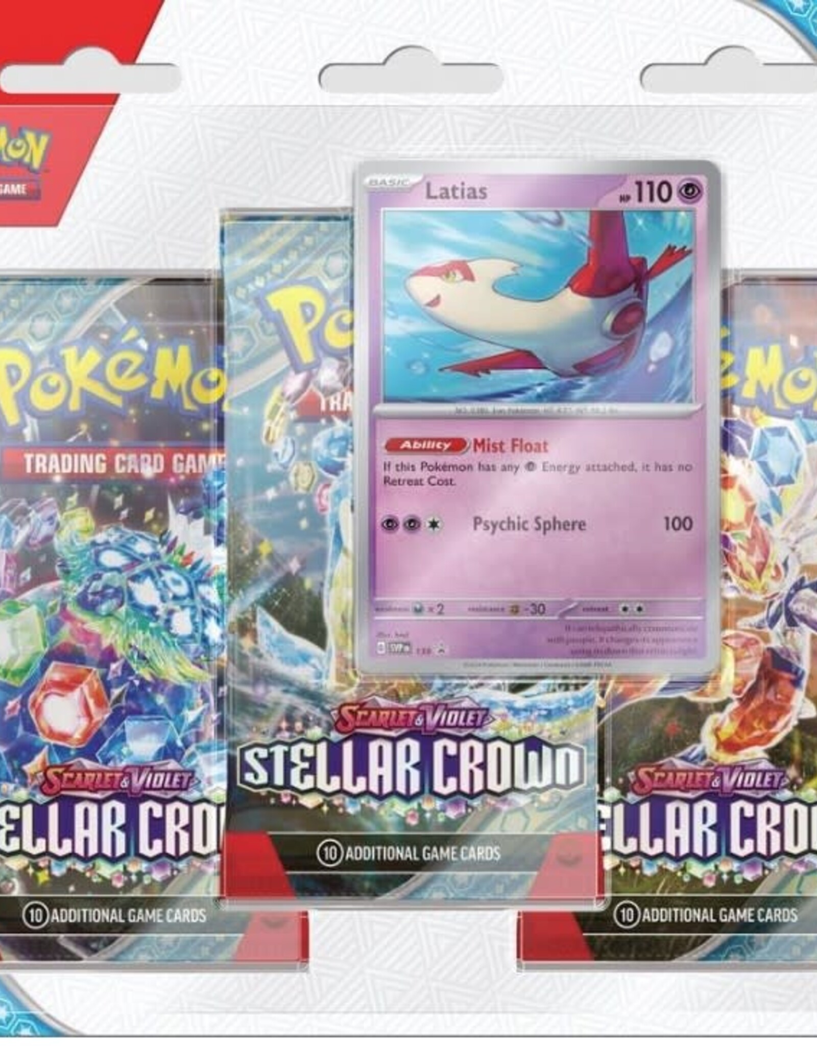 Pokemon Pokemon SV7 Stellar Crown 3PK Blister Asst.