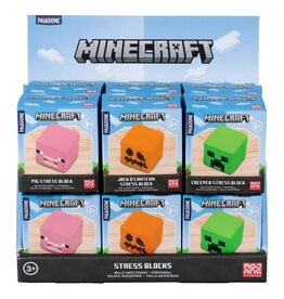 Paladone Minecraft Stress Blocks V2 CDU of 12
