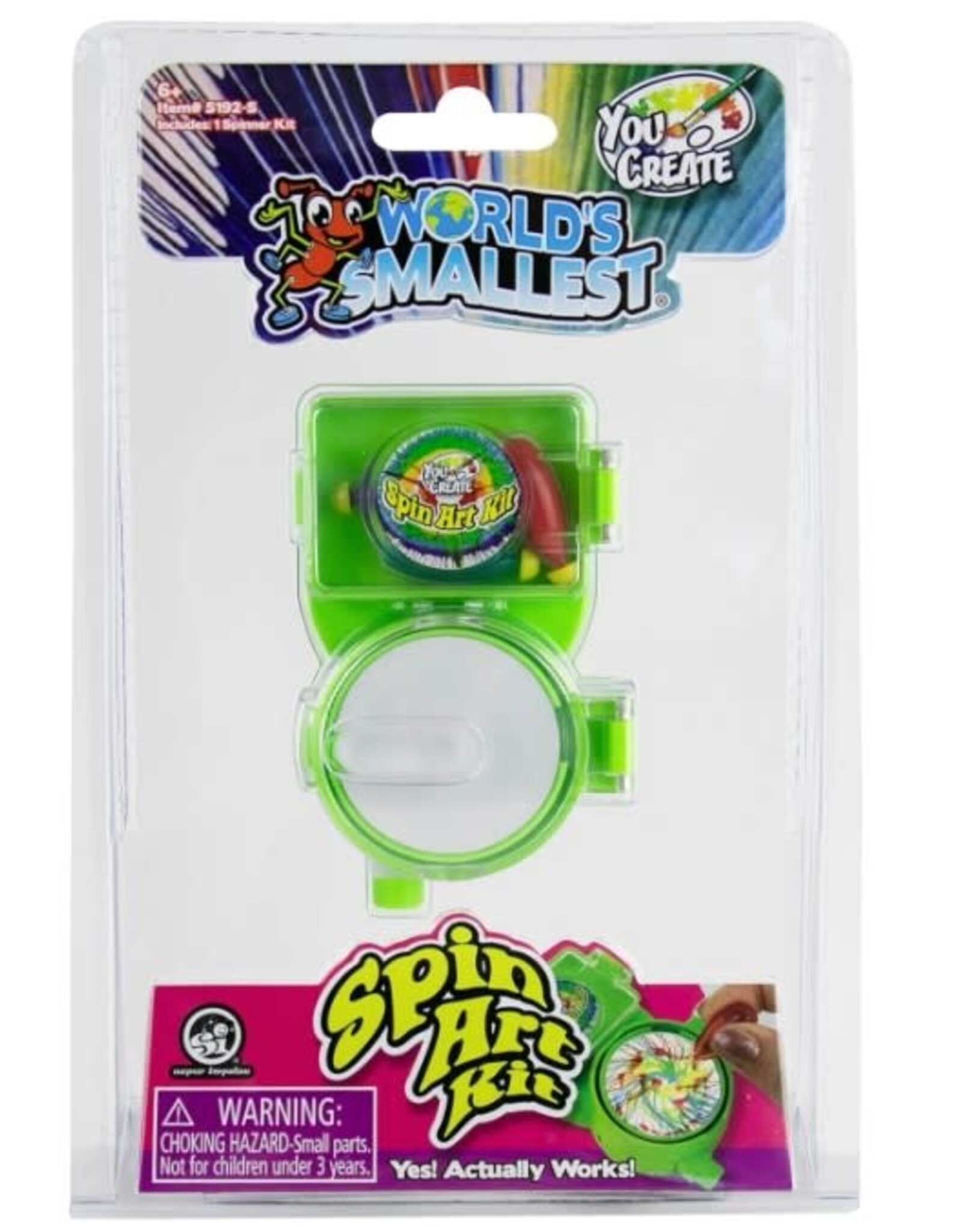 World's Smallest World's Smallest You Create - Spin Art Kit