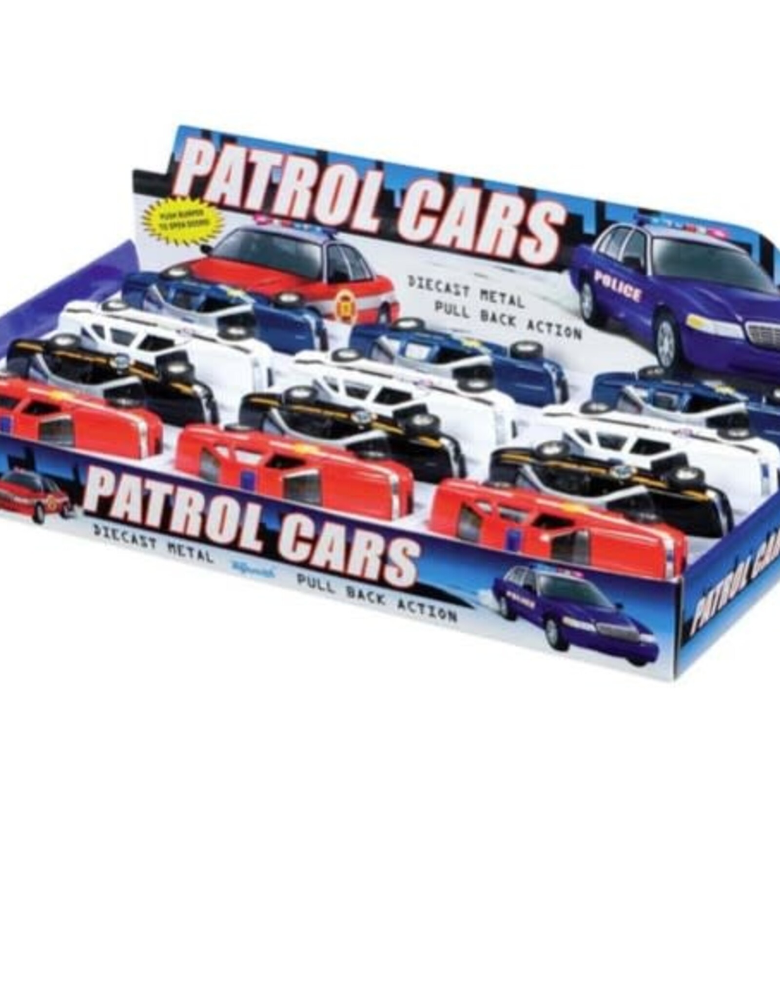 Toysmith Pull Back Patrol Car