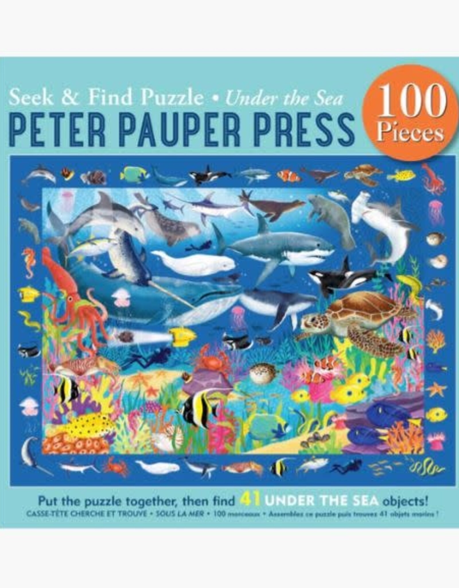 Peter Pauper Press SEEK & FIND PUZZLE UNDER THE SEA