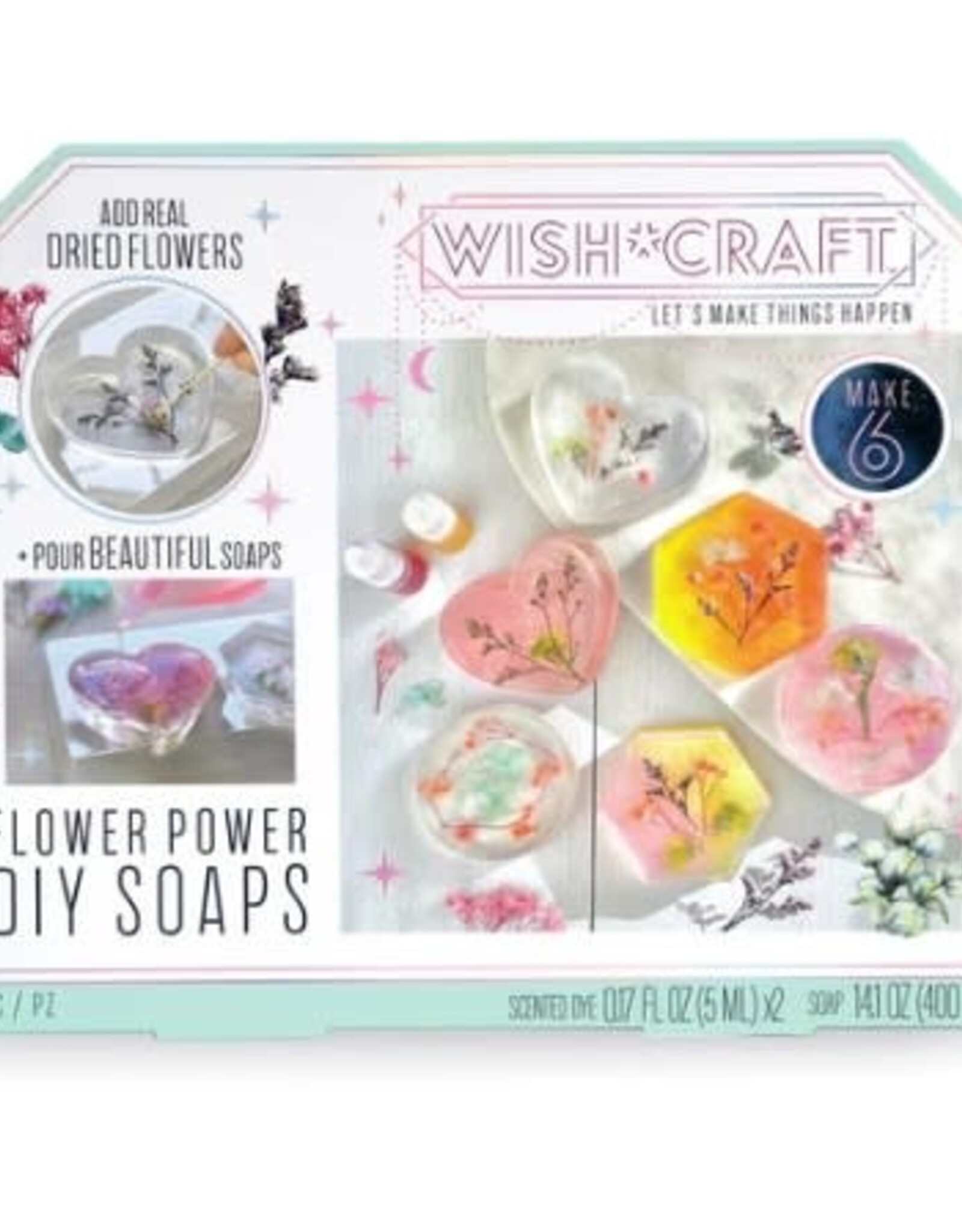 Bright Stripes Flower Power DIY Soaps