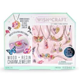 Bright Stripes Wood & Resin Charm Jewelry