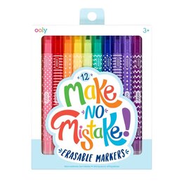 OOLY Make No Mistake! - Erasable Markers (Set of 12)