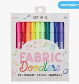 OOLY Fabric Doodlers Markers - Set of 12