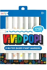 OOLY Vivid Pop! Water Based Paint Markers - 8 Colors