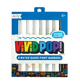 OOLY Vivid Pop! Water Based Paint Markers - 8 Colors